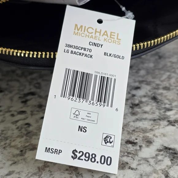 Michael Kors Cindy Logo Large Backpack - Picture 7 of 9